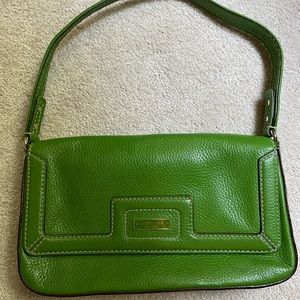 Green leather Kate Spade purse
